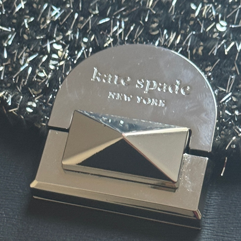 Kate Spade Black and Silver Crossbody Bag - Picture 3 of 9